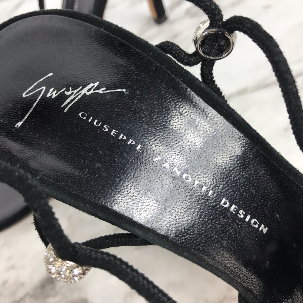 Giuseppe Zanotti High Heeled Mule Crystal Sandals - Picture 5 of 7